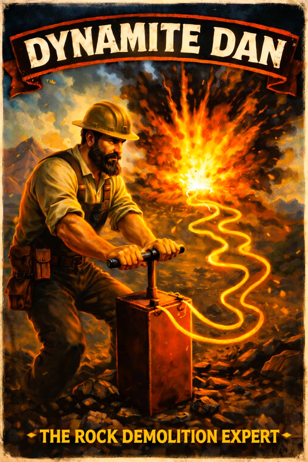 Dynamite Dan — The Rock Demolition Expert